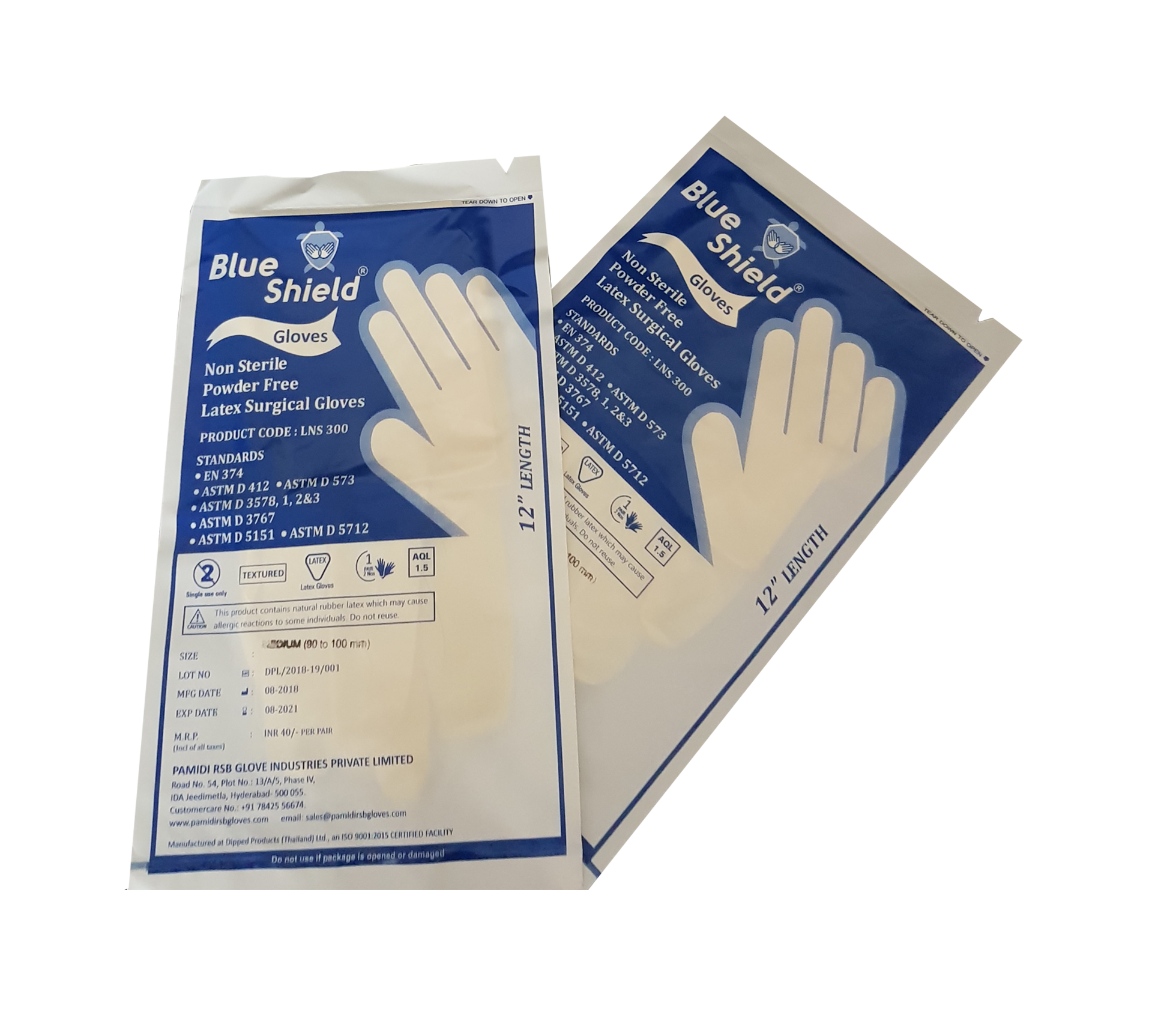 Blue shield Non sterile